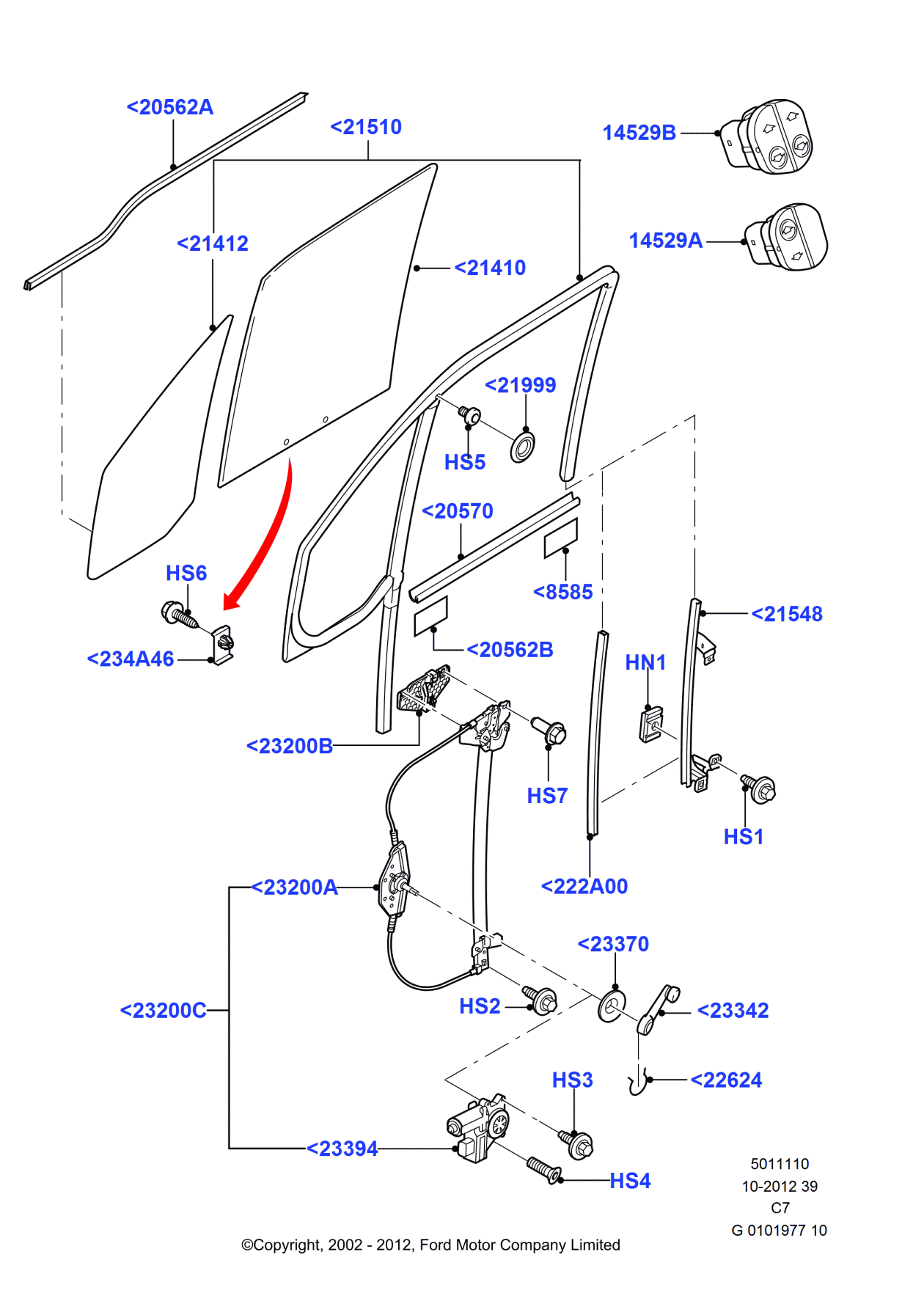 Ford -W506854-S307 Screw