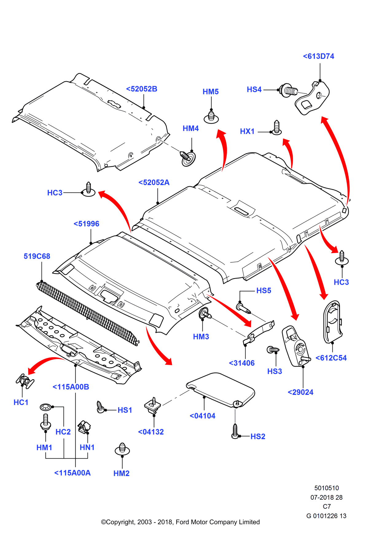 Ford -W715810-SS32N Pin - Trim