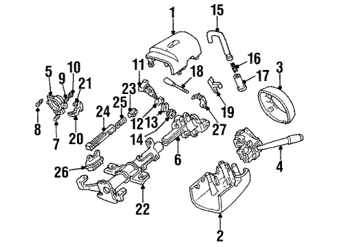 Ford EOAZ3B768A Tilt Lever Spring