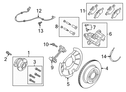 Ford GN1Z-2282-L Flex Hose, Front