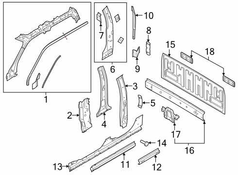 Ford -W708717-S900 Center Pillar Reinforcement Rivet
