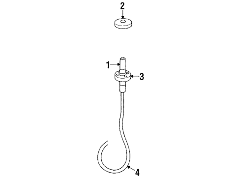 Ford F58Z18812B Antenna Cable