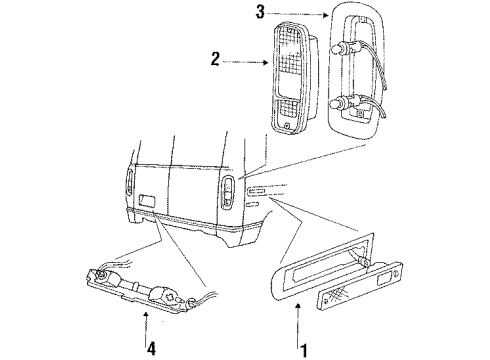 Ford D3TZ-15A201-B Side Marker Lamp