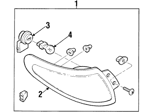 Ford F7CZ13405AH Tail Lamp Assembly, Rear Driver Side