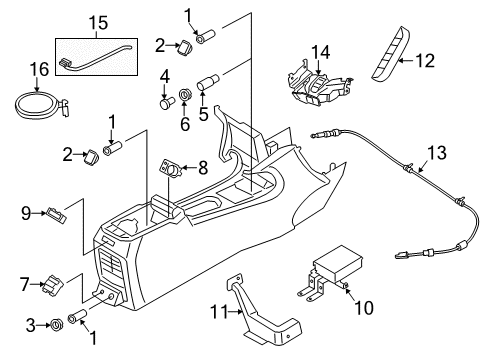 Ford EJ7Z-7D443-D Gear Shift Assembly
