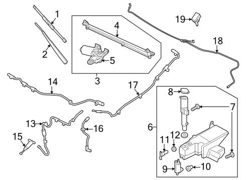 Ford PC3Z-17526-A Wiper Arm