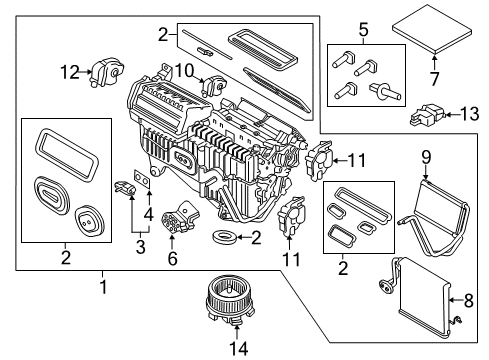 Ford K2GZ-8B081-F Heater Hose