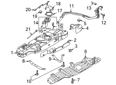 Ford MB3Z-9F836-A Pedal Travel Sensor