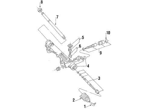 Ford E69Z-3V131-A Outer Tie Rod