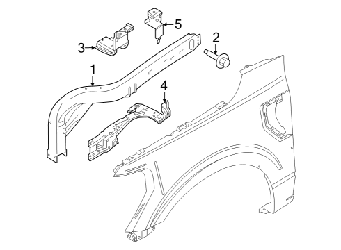 Ford -W505257-S439 Rear Reinforcement Screw