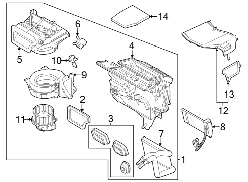 Ford NK4Z-19A834-B A/C Hoses, Front