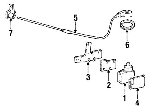 Ford F6DZ9C736BA Cruise Servo Bracket
