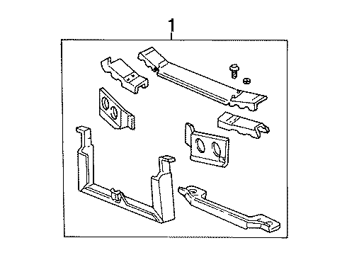 Ford XF2Z-16138-BA Radiator Support