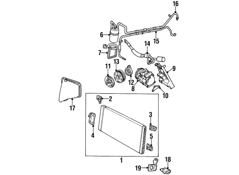 Ford F7DZ19D606AA Accumulator Bracket