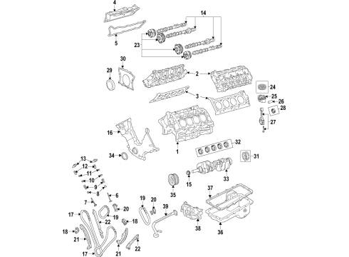 Ford FL3Z-6250-A Camshaft, Passenger Side