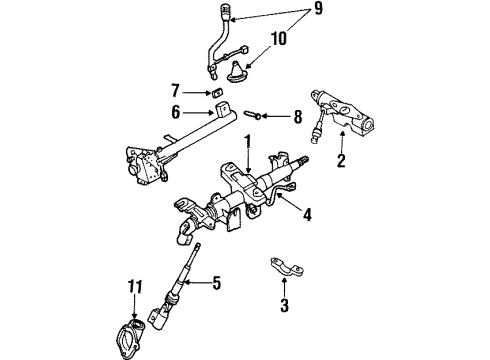 Ford XF5Z-7210-BAW Gear Shift Assembly
