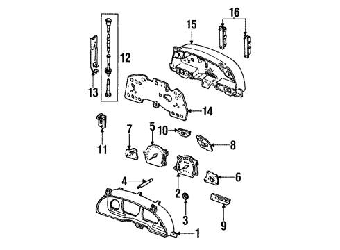Ford F5RZ17360AA Tachometer