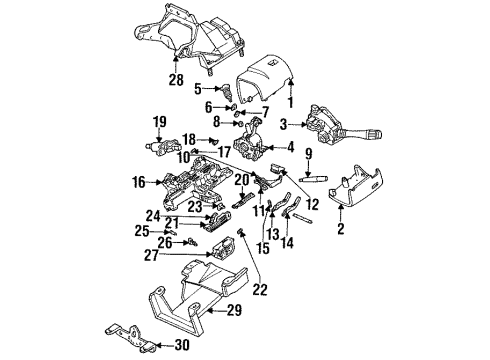 Ford E6DZ11654A Headlamp Switch