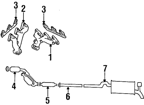 Ford F8DZ5230AC Muffler, Front