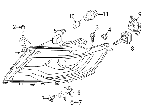 Ford FA1Z-13L014-C Nozzle, Passenger Side