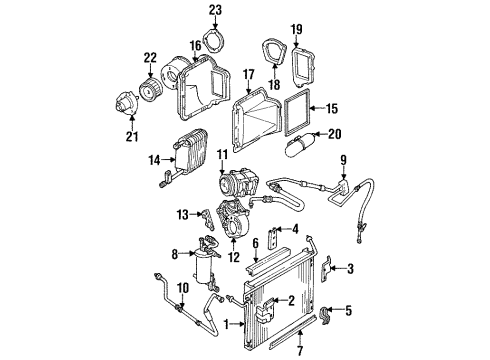 Ford F4TZ-19712-C Condenser