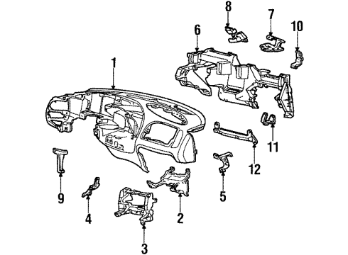 Ford XL7Z7804320BAB Instrument Panel