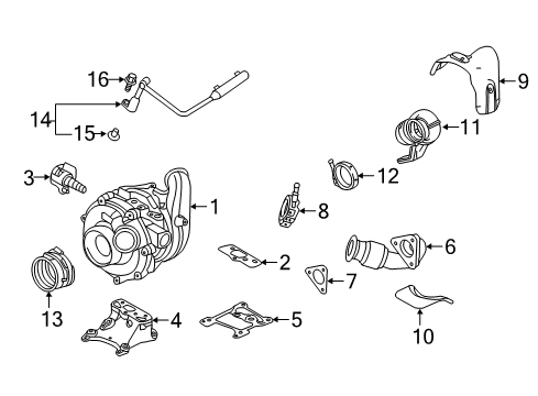 Ford HC4Z-6K682-C Turbocharger
