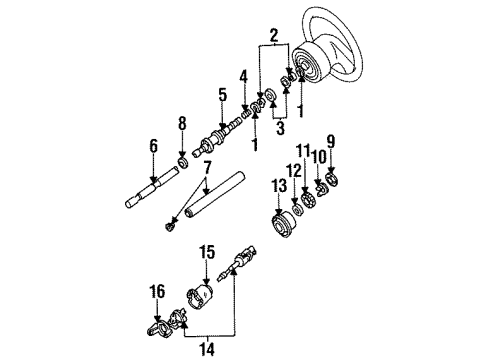 Ford EOTZ-3F543-A Lower Coupling Retainer Ring