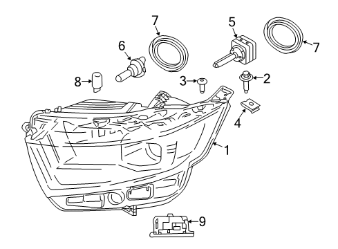 Ford GT4Z-13L014-A Nozzle, Passenger Side