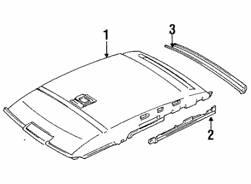 Ford F6CZ5404104AAA Visor, Passenger Side