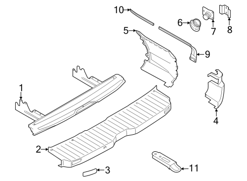 Ford 8V4Z-8844-A Bumper Cover Seal