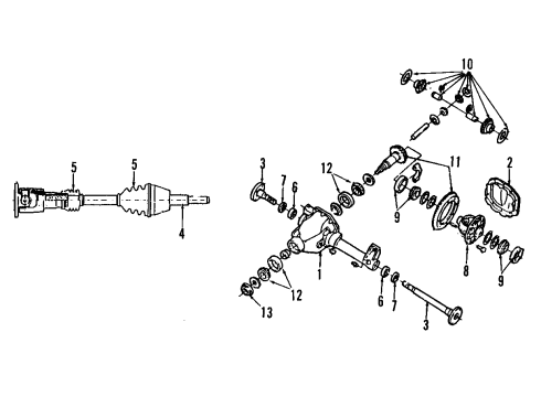 Ford F19Z3A406A CV Joints