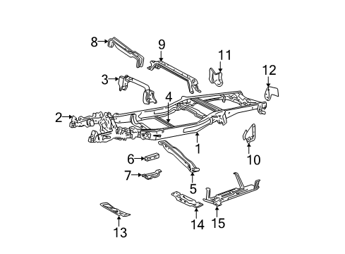 Ford 2L3Z-5L005-AA Rail End