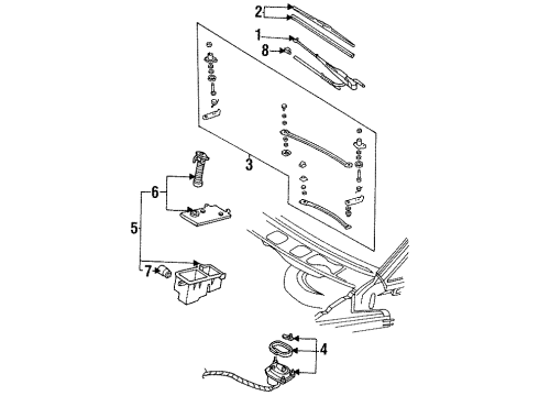 Ford E79Z-17V508-AARM Wiper Motor Assembly