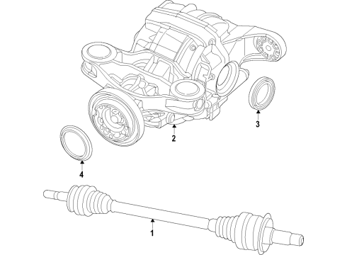 Ford L1MZ-4R602-M Drive Shaft