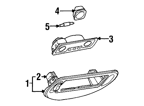 Ford F8RZ63519A70AAA Roof Console