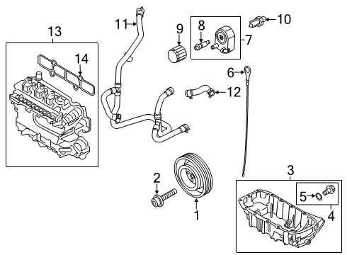 2022 Ford Escape Dipstick Diagram for JX6Z-6750-F