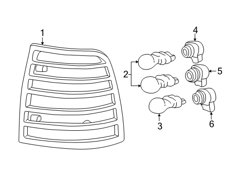 2005 Mercury Mountaineer Bulbs Diagram