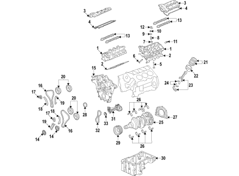 2020 Ford Police Interceptor Utility Oil Pan Diagram for L1MZ-6675-A