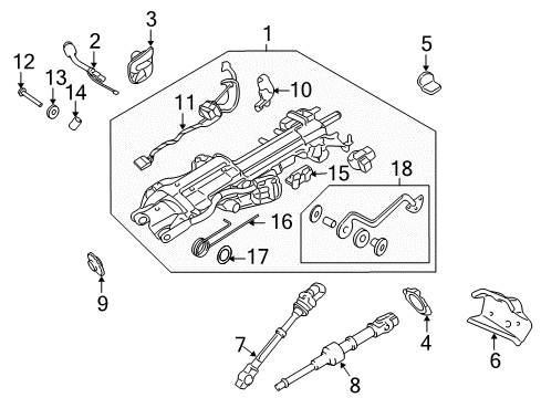 2005 Lincoln Navigator Housing & Components Diagram