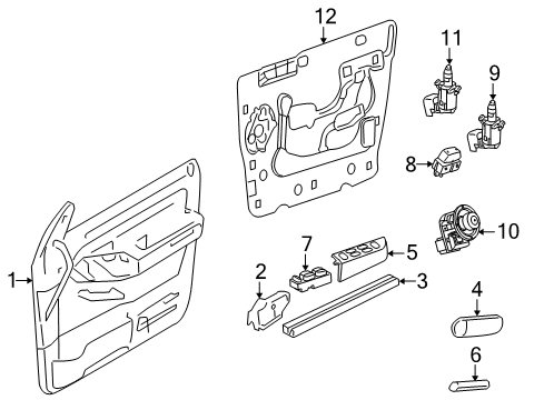 2010 Ford Explorer Front Door Diagram