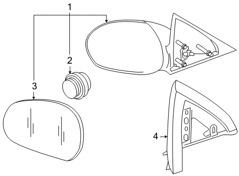 2005 Ford Escape Outside Mirrors Diagram