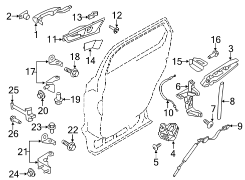 2022 Ford Edge Front Door Diagram