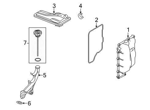2012 Lincoln MKT Transaxle Parts Diagram