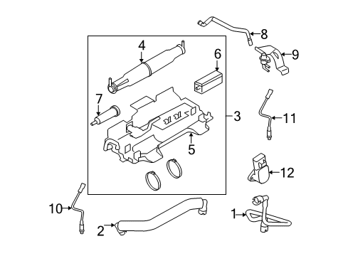 2009 Ford F-250 Super Duty Emission Components Diagram