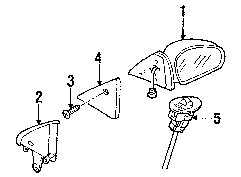 2000 Ford Escort Outside Mirrors Diagram