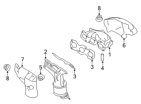 2011 Ford Escape Exhaust Manifold Diagram 3 - Thumbnail