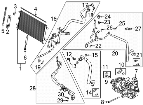 2022 Ford F-150 A/C Compressor Diagram