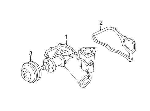 2003 Ford F-250 Super Duty Water Pump Diagram