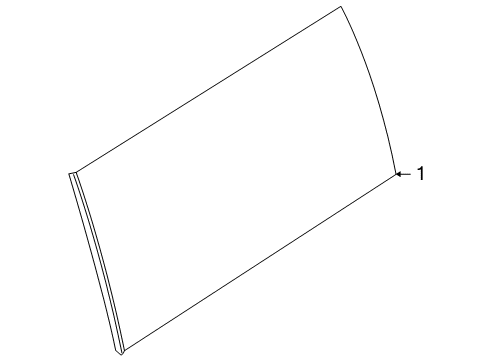 2010 Ford Flex Quarter Panel - Glass & Hardware Diagram
